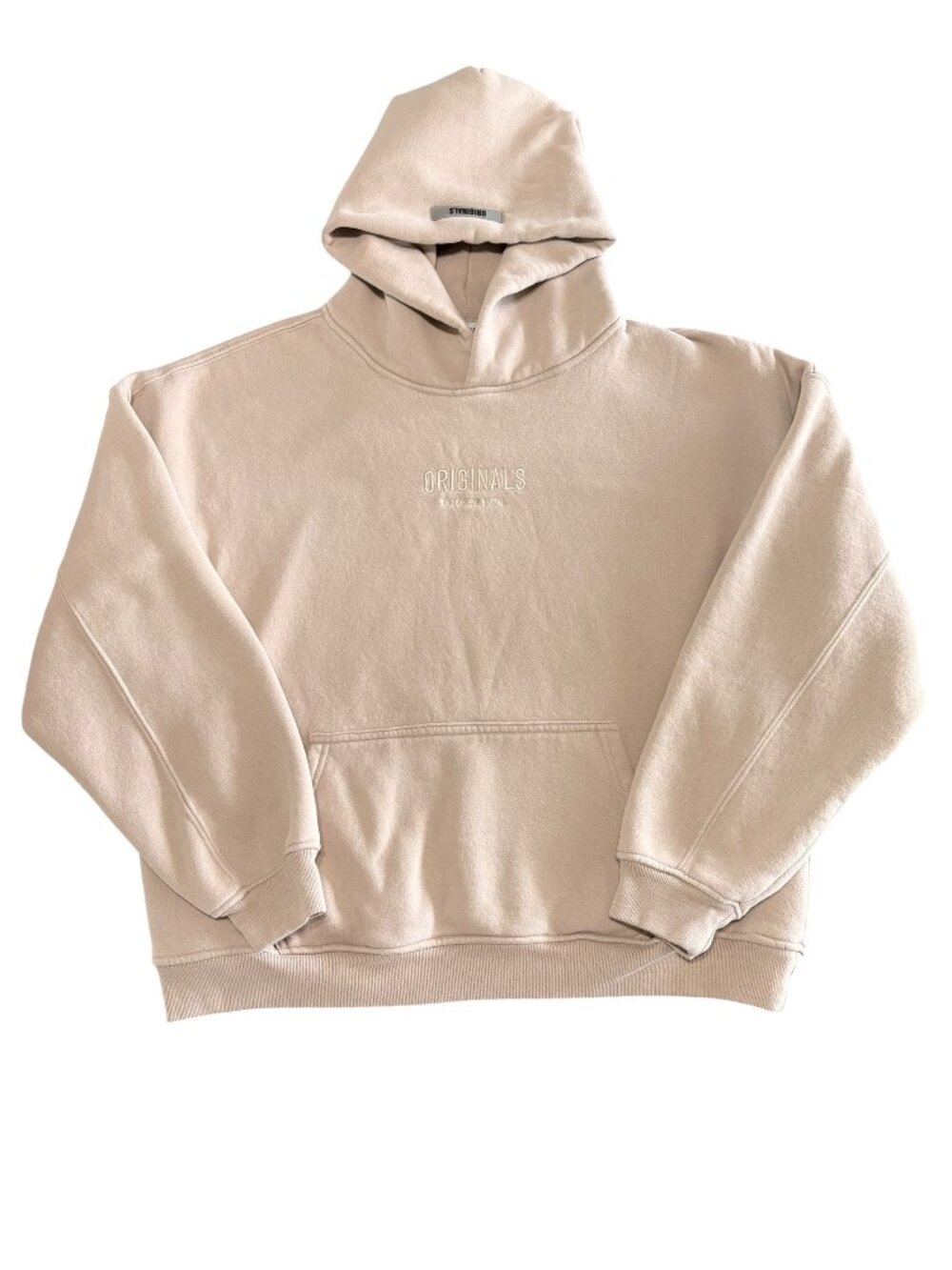 Originals Brooklyn Cloth Pullover Hoodie Sweatshirt Boxy Logo Mens Medium